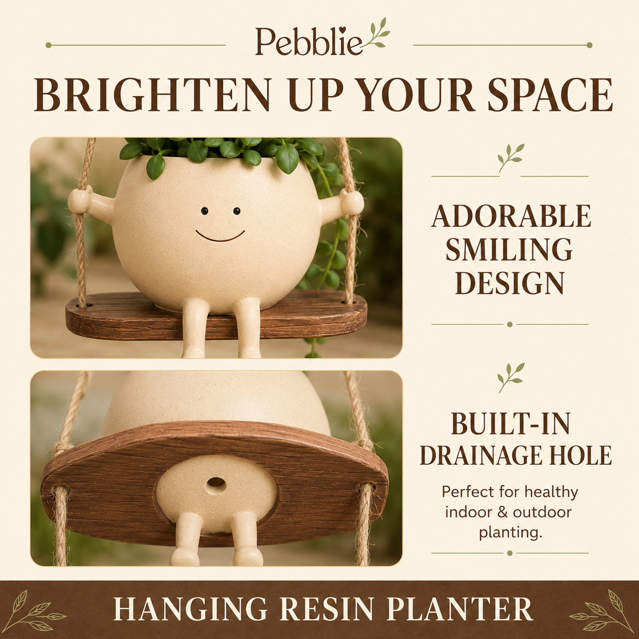 Pebblie™ Hanging Plant Pot